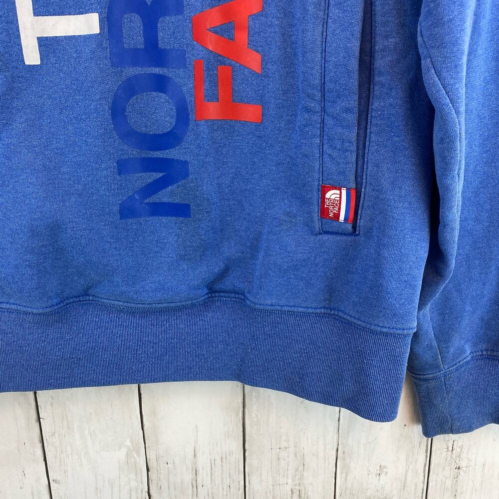 The North Face Blue RU Half Dome 2014 Sochi Olympics Hoodie Sweatshirt Size Med - Picture 2 of 12